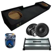 1988-1998 Chevy C/K Extended Cab Sealed Dual Alpine 12" W12S4 Loaded Subwoofer Stereo Sub Bo...