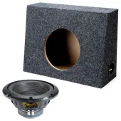 Standard Cab Truck Stereo Sealed Single Alpine 10" W10S4 Loaded Subwoofer Sub Box Enclosure ...