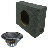 Standard Cab Truck Sealed Single Alpine 10" W10S4 Loaded Subwoofer Stereo Sub Box Enclosure ...