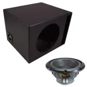 Universal Single Vented Alpine 10" W10S4 Loaded Subwoofer Stereo Sub Box Enclosure Rhino Coa...