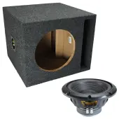 Universal SPL Bass Labyrinth Ported Single Alpine 10" W10S4 Loaded Subwoofer Stereo Sub Box ...