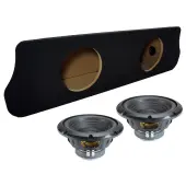 1994-2004 Ford Mustang Coupe Sealed Dual Alpine 10" W10S4 Loaded Subwoofer Stereo Sub Box En...