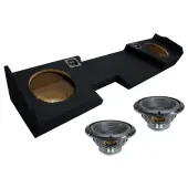 2014-2018 Chevy Silverado Double Cab Sealed Dual Alpine 10" W10S4 Loaded Subwoofer Stereo Su...