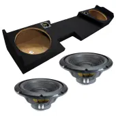 2014-2018 Chevy Silverado Double Cab Sealed Dual Alpine 12" W12S4 Loaded Subwoofer Stereo Su...