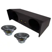 87-06 Jeep Wrangler YJ TJ Sealed Dual Alpine 10" W10S4 Loaded Subwoofer Stereo Sub Box Enclo...