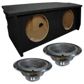 2007-2018 Jeep Wrangler 2 Door Sealed Dual Alpine 12" W12S4 Loaded Subwoofer Stereo Sub Box ...