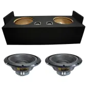 1982-2004 Chevy S-10 Ext Cab Sealed Dual Alpine 12" W12S4 Loaded Subwoofer Stereo Sub Box Enclosure Car Audio Bundle 500W RMS 4 Ohm