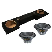 2019-2025 Dodge Ram Quad Cab Truck Sealed Dual Alpine 10" W10S4 Loaded Subwoofer Stereo Sub ...