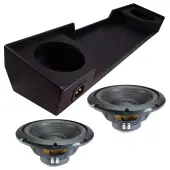 1988-1998 Chevy C/K Extended Cab Sealed Dual Alpine 12" W12S4 Loaded Stereo Sub Box Enclosur...