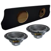 1994-2004 Ford Mustang Coupe Sealed Dual Alpine 12" W12S4 Loaded Subwoofer Stereo Sub Box En...