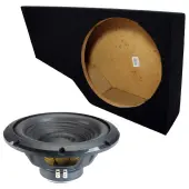 2002-2009 GMC Envoy Sealed Single Alpine 12" W12S4 Loaded Subwoofer Stereo Sub Box Enclosure Car Audio Bundle 250W RMS 4 Ohm