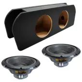 2015-2023 Ford Mustang Coupe Sealed Dual Alpine 12" W12S4 Loaded Subwoofer Stereo Sub Box Enclosure Car Audio Bundle 500W RMS 4 Ohm