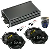 1997-2003 Ford F-150 Factory Speaker Replacement Bundle Kicker (2) DSC68 & CXA360.4 Amp - Ref...