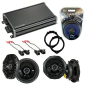 Compatible with Cadillac Escalade 2007-2014 Speaker Replacement Kicker DSC65 DSC5 & CXA360.4 Amp