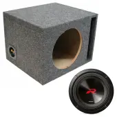 Alpine 10" R2-W10D4 Single Loaded Subwoofer Stereo Sub Box Universal Vented Car Audio Bass P...