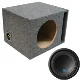 Alpine 10" S-W10D4 Single Loaded Subwoofer Stereo Sub Box Universal Vented Car Audio Bass Pa...