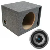 Alpine 10" S2-W10D4 Single Loaded Subwoofer Stereo Sub Box Universal Vented Car Audio Bass P...