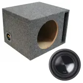 Alpine 10" SWT-10S4 Single Loaded Subwoofer Stereo Sub Box Universal Vented Car Audio Bass P...