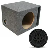 Kicker 10" 44CVX104 Single Loaded Subwoofer Stereo Sub Box Universal Vented Car Audio Bass P...