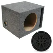 Kicker 10" 50CVX104 Single Loaded Subwoofer Stereo Sub Box Universal Vented Car Audio Bass P...