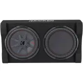 Kicker 51PTRTP12 Car Audio 12" 500w  2-ohm Powered Down Firing Loaded Enclosure - Refurbished