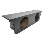 2007-2018 Jeep Wrangler Unlimited (4 Door) Custom Dual 10" Subwoofer Enclosure Rhino Coated ...