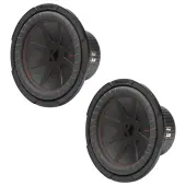Kicker 48CWR122 CompR Series 12 Inch Car Audio Subwoofer 500 Watt RMS Power Dual Voice Coil Sub 2...