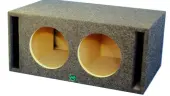 Audio-Enhancers-KV10D-Dual-10-quot-Unloaded-Sub-Box-Fosgate-Audiobahn-image-1