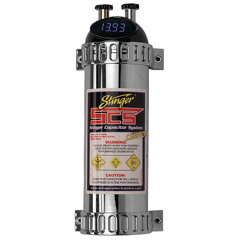 Stinger SHr K4141 Car Audio Nitrous 1 Farad CapacitoDigital Volt Meter