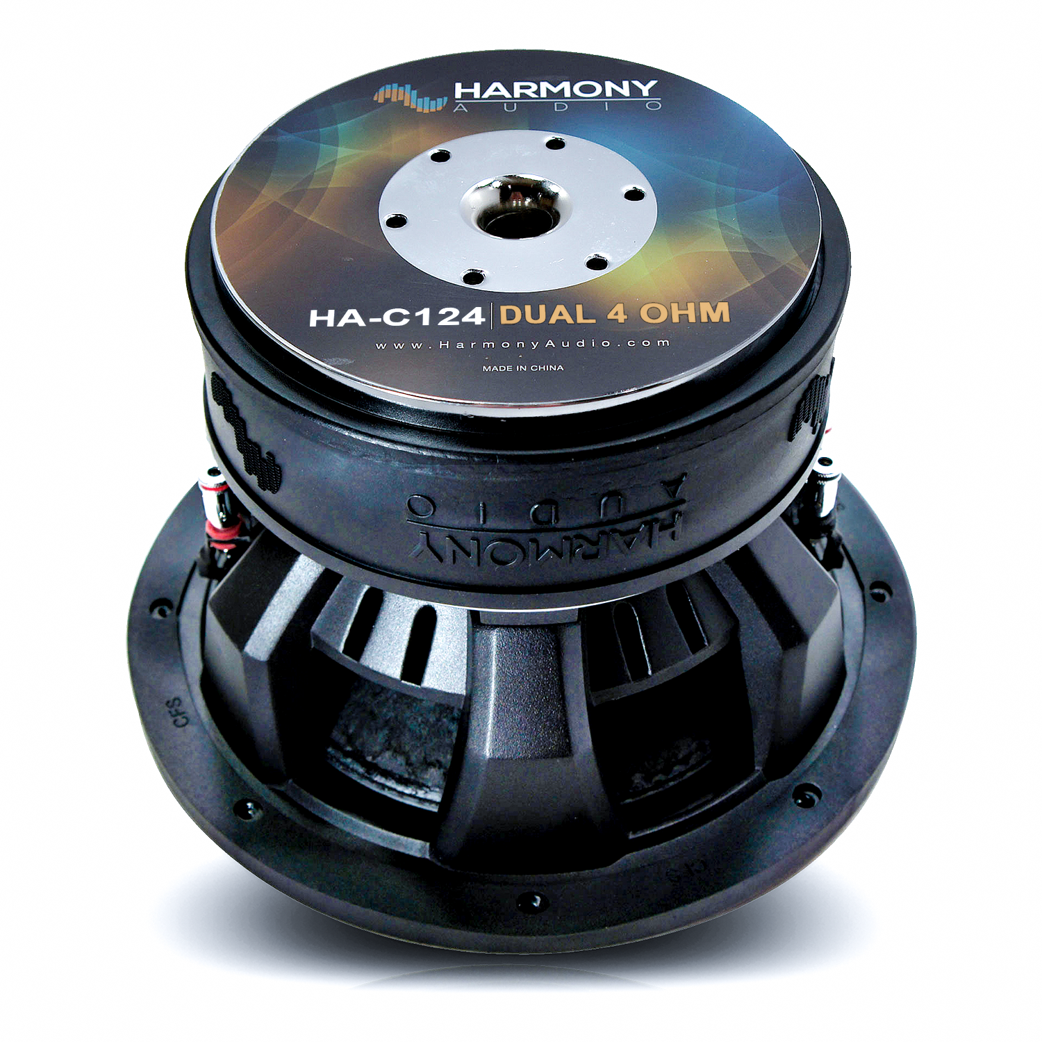 Subwoofer estéreo para automóvil Harmony Audio HA-C124 competencia 12" sub 2200W doble 4 ohmios - Imagen 3 de 11
