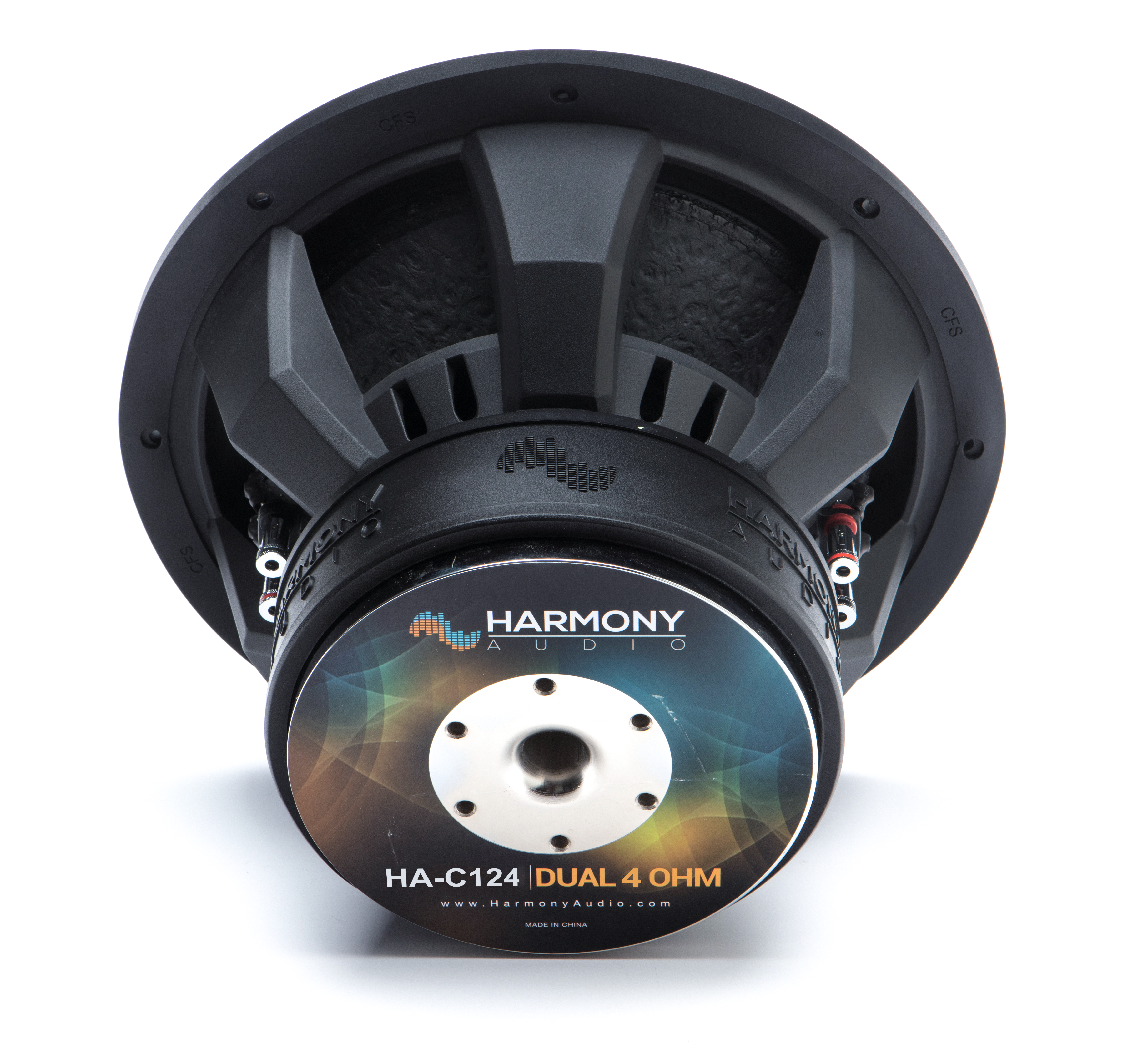 Subwoofer estéreo para automóvil Harmony Audio HA-C124 competencia 12" sub 2200W doble 4 ohmios - Imagen 7 de 11