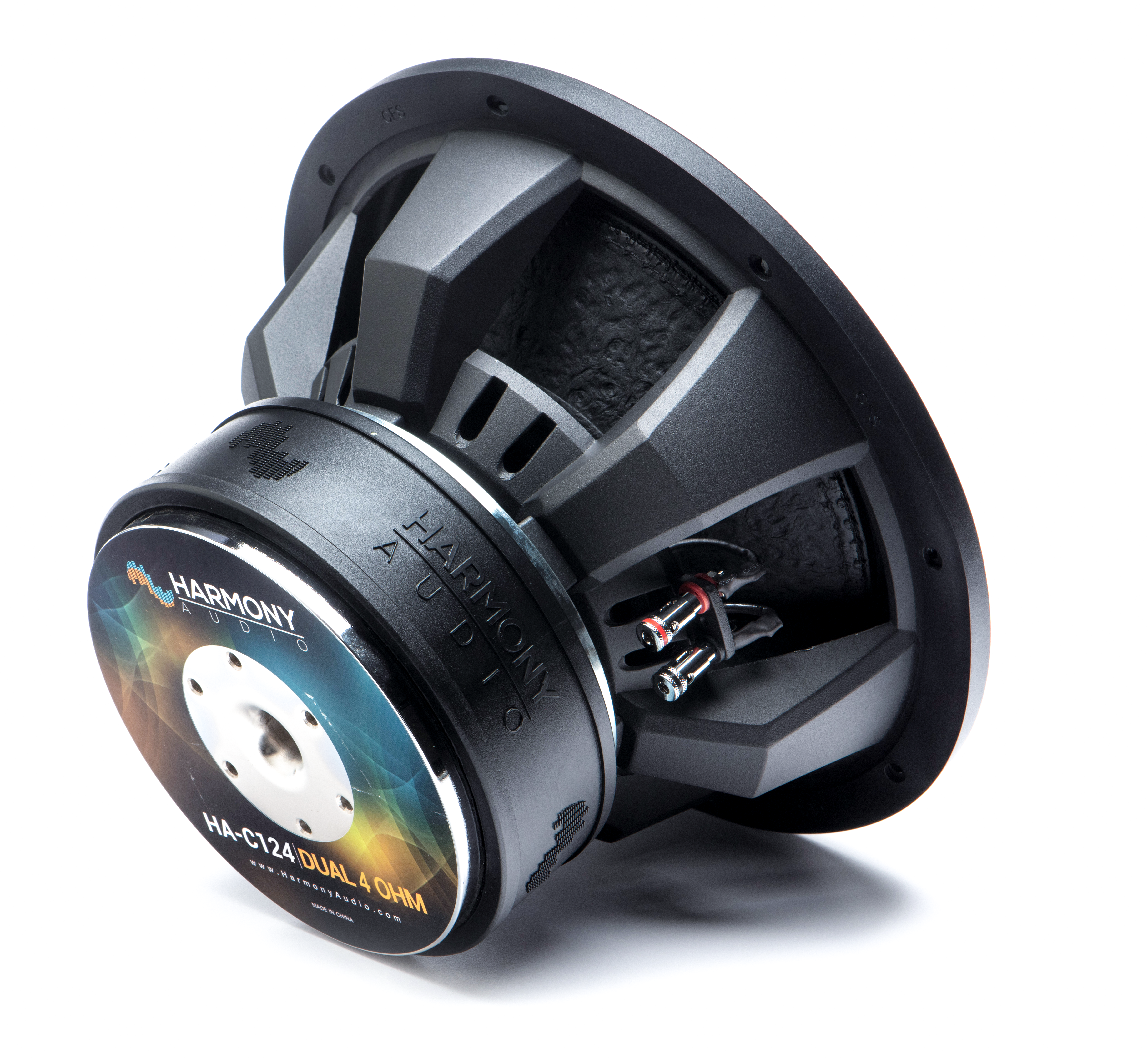 Subwoofer estéreo para automóvil Harmony Audio HA-C124 competencia 12" sub 2200W doble 4 ohmios - Imagen 8 de 11