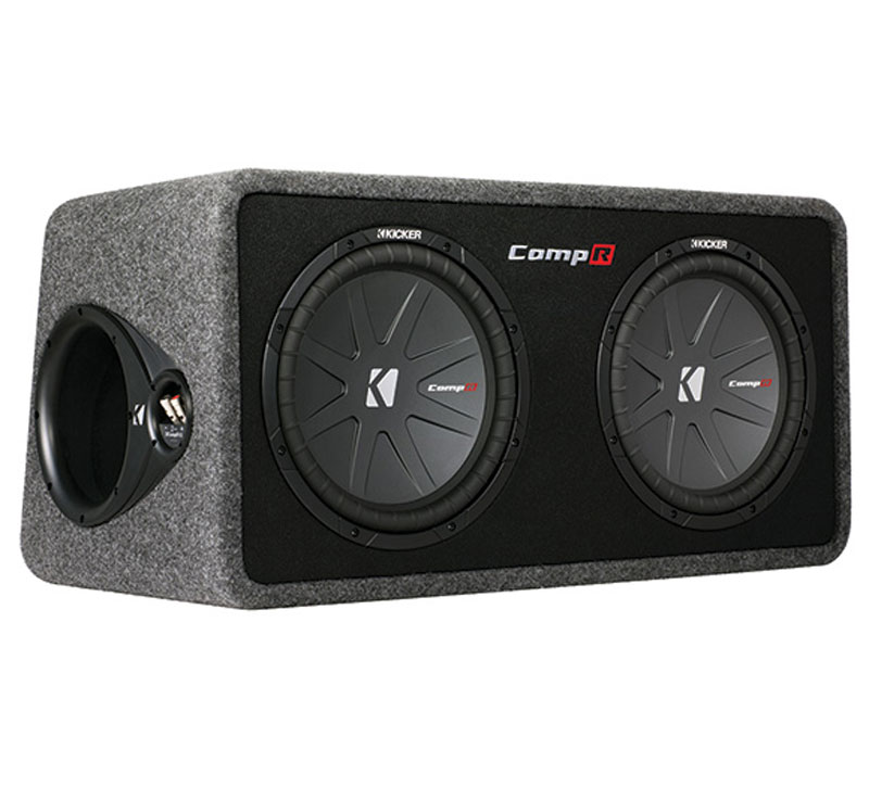Kicker Car Audio DCWR12 Loaded 12" Dual Subwoofer Stereo Box Enclosure