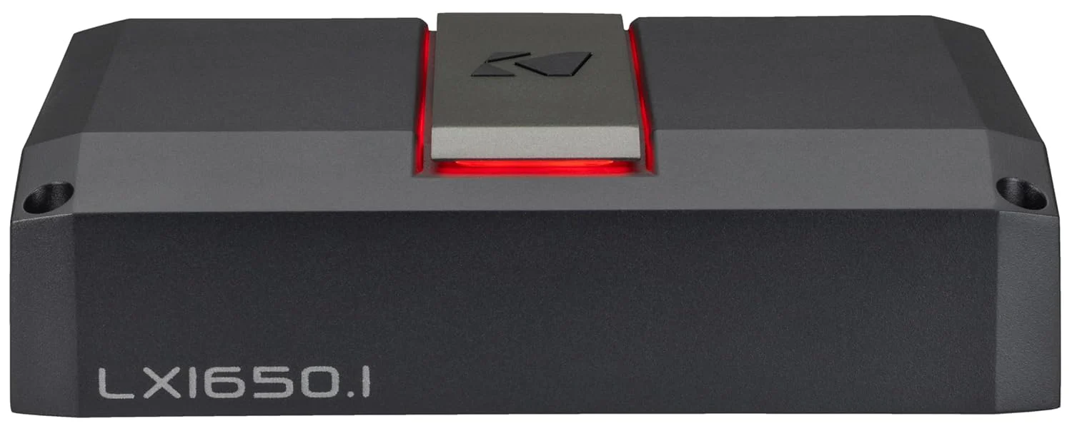 Kicker 51LX16501 LX Car Audio Monoblock Subwoofer Amplifier 1650 Watt Class D Mono Amp with LXRC Bass Knob
