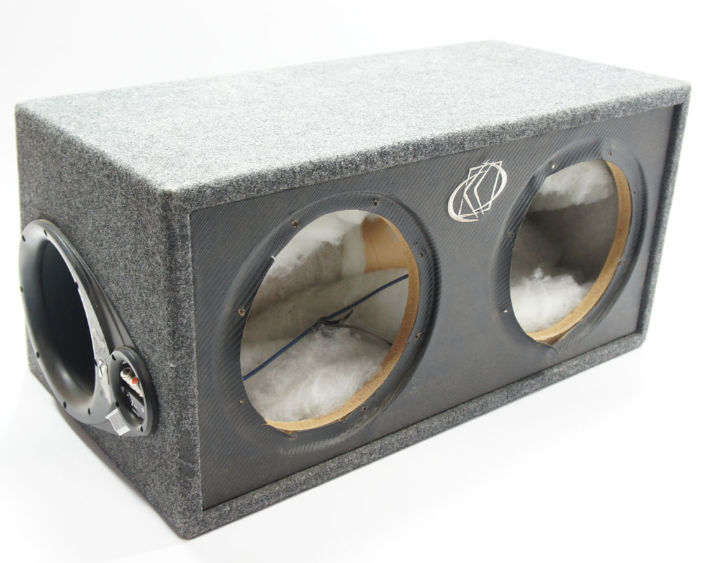 kicker subwoofer box empty