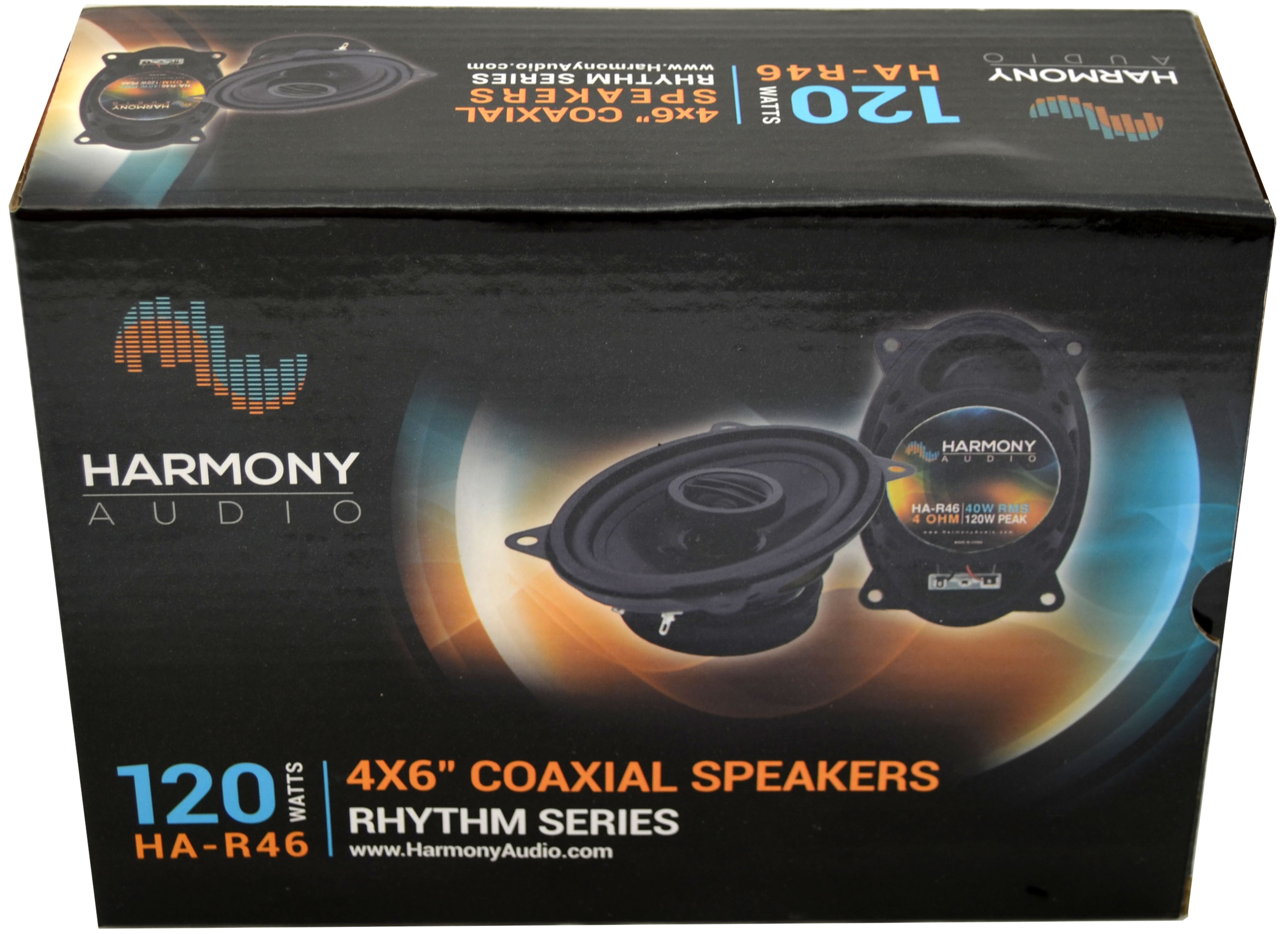 Harmony Audio HA-R46 Car Stereo Rhythm Series 4x6" Replacement 120W Speakers