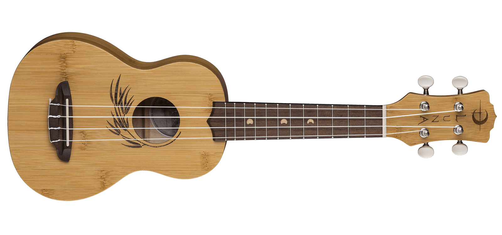 Luna UKE BAMBOO S Natural Satin Finish Bamboo Soprano Ukulele Brand New