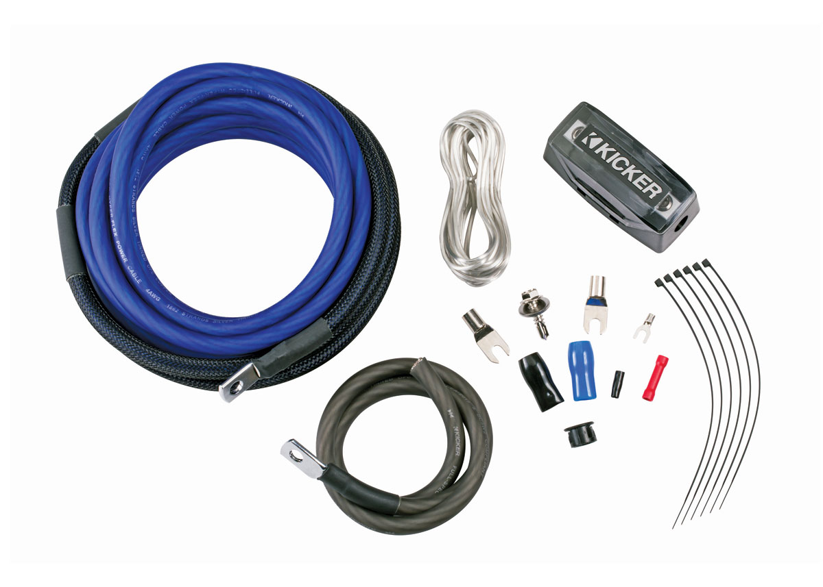 Kicker 46PK8 Car Audio 8 Gauge Oxygen Free Copper Amp Amplifier Install Kit PK8