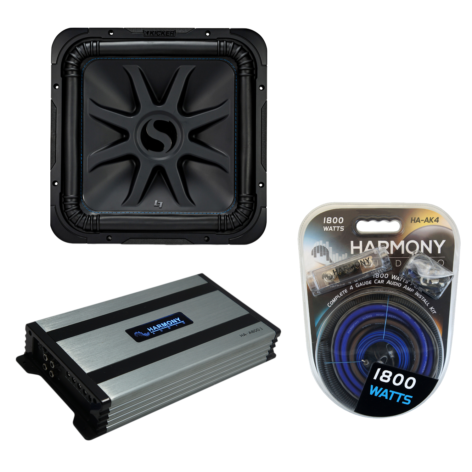Kicker L7S15 Car Solo-Baric 15 Subwoofer Square L7 Sub 44L7S154