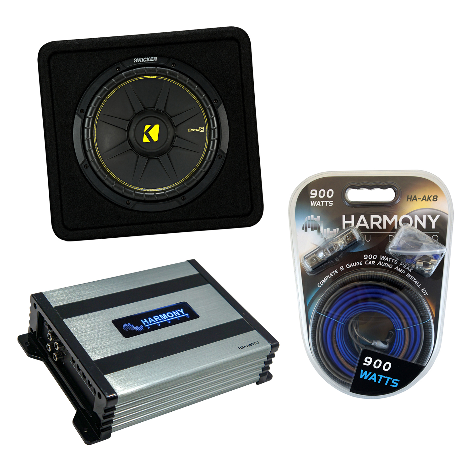 Kicker VCWC12 Car Audio CompC Loaded 12 Vented Sub Box Enclosure