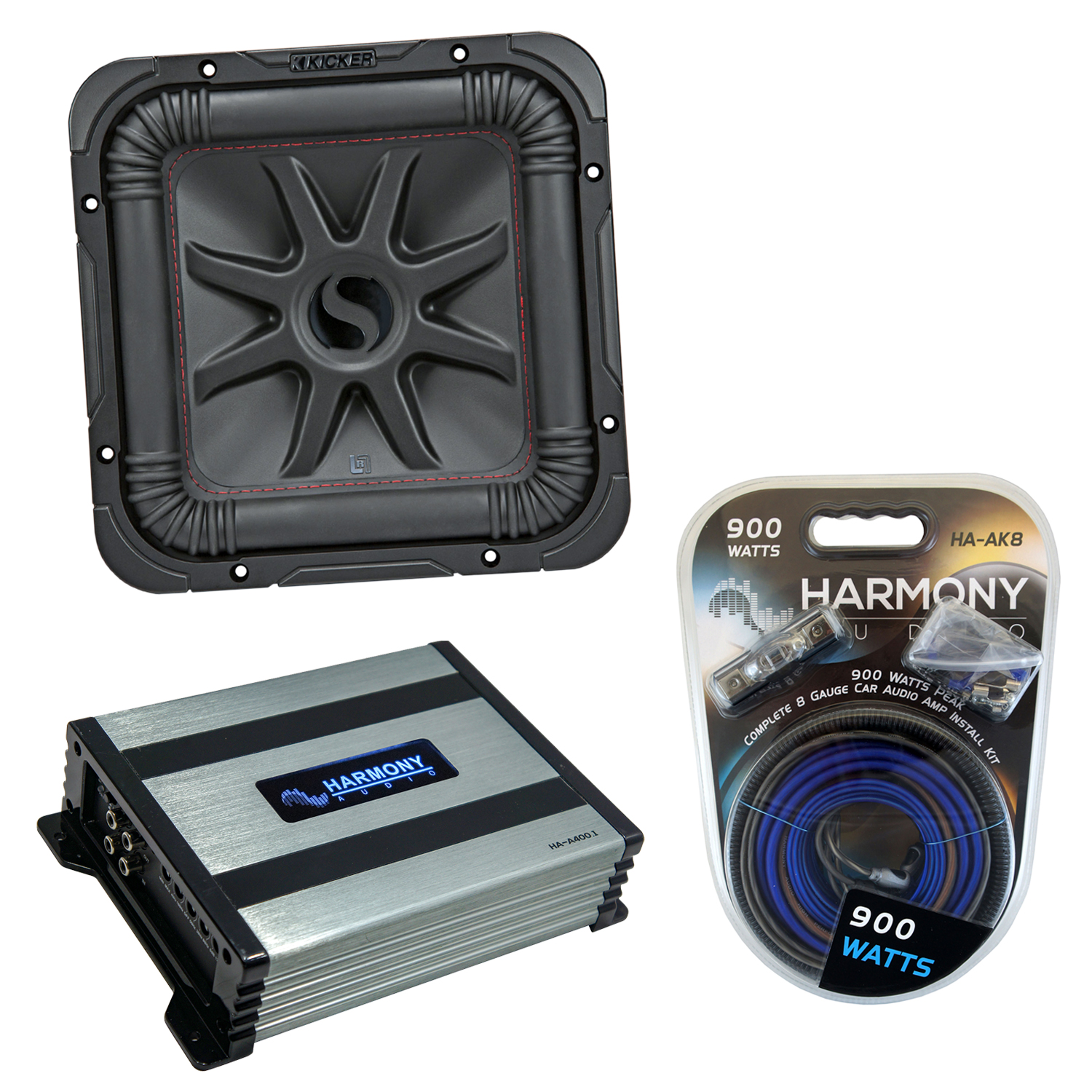 Kicker 45L7R104 Car Audio L7R Square 10" Sub 1000W Subwoofer L7R10