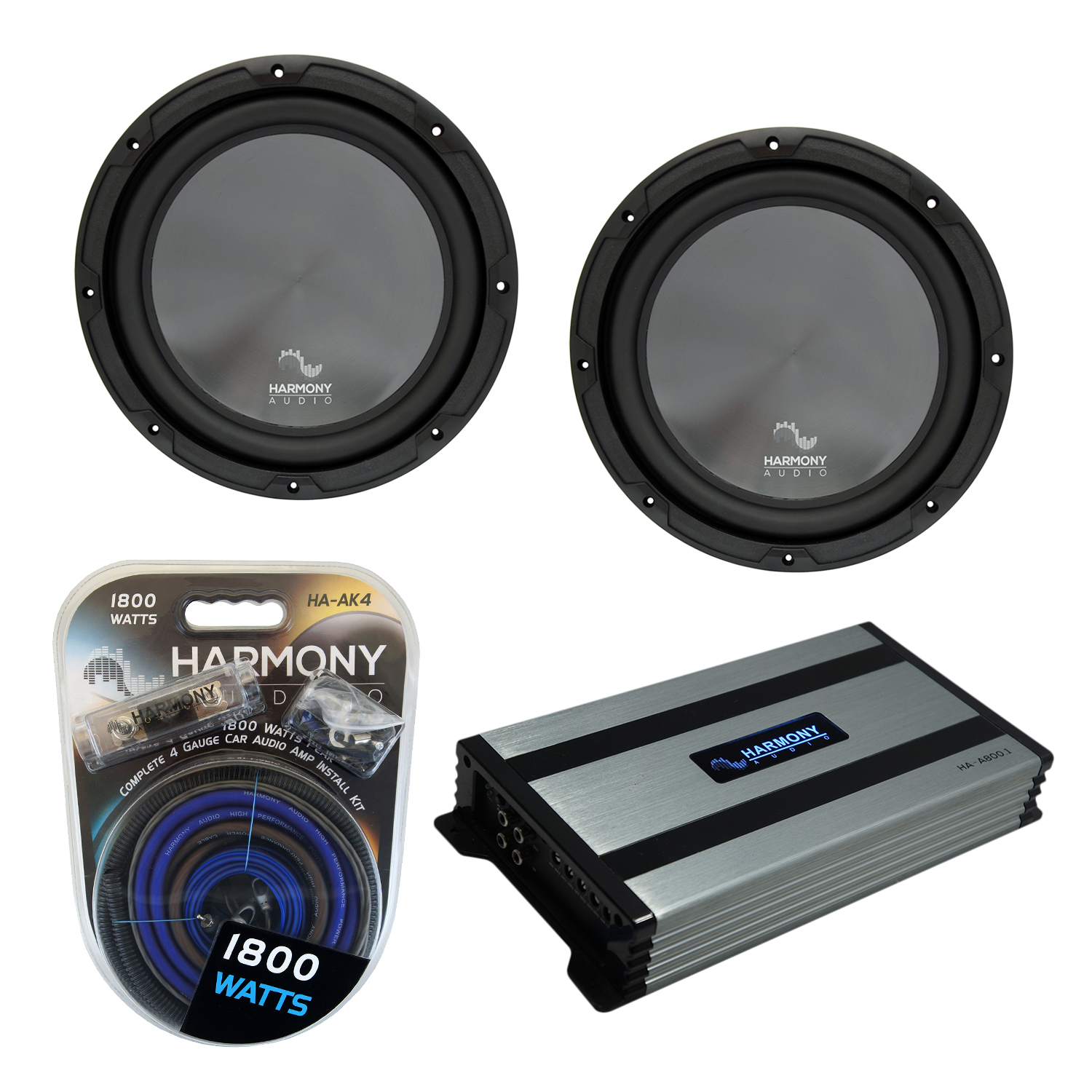 Harmony Audio (2) HAR124 Sub Rhythm Series 12" 600W Peak Subwoofer