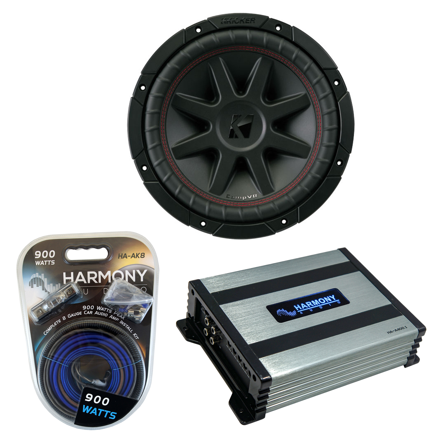 Kicker 43CVR104 10" CompVR CVR10 Series Sub 800W Peak Car Subwoofer