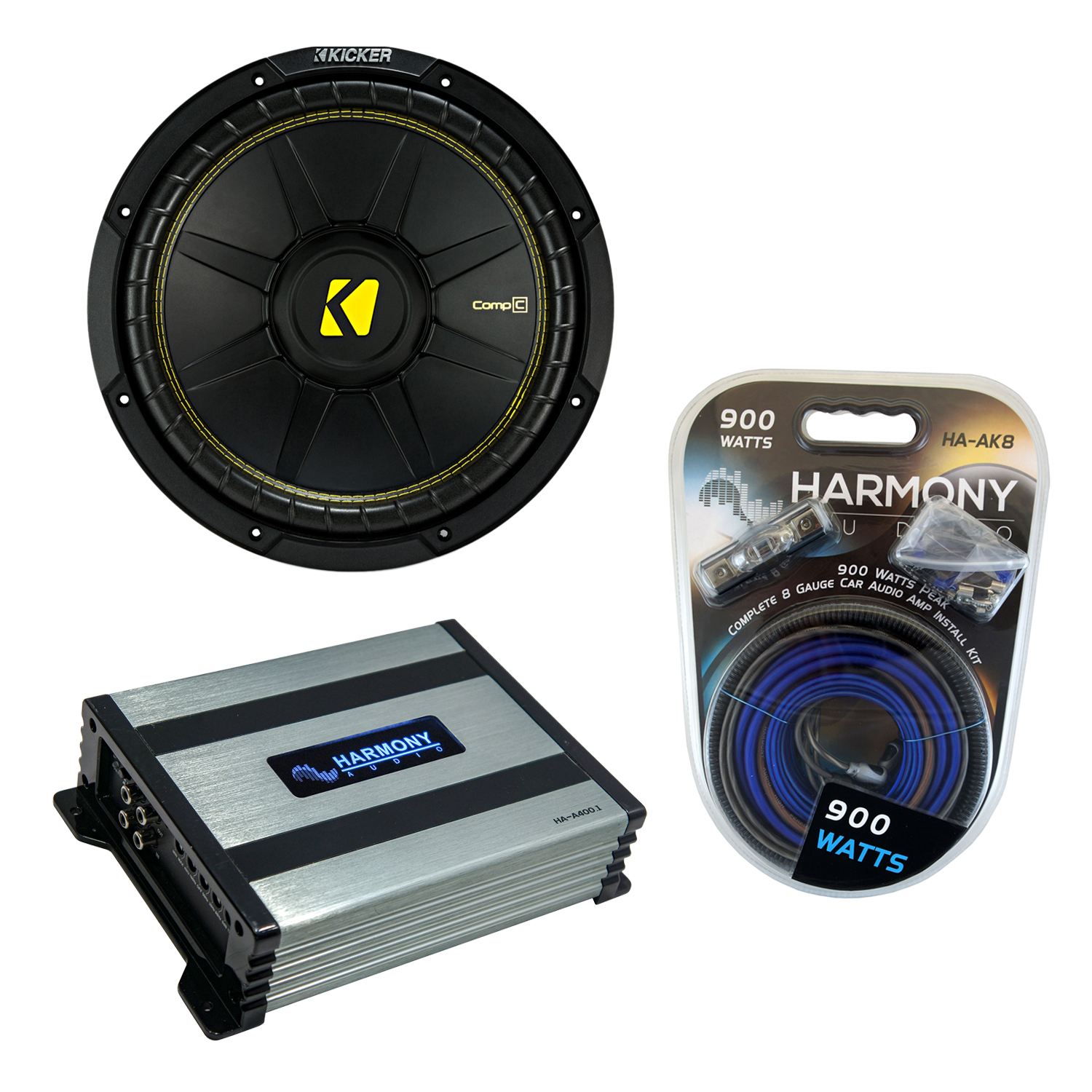 Kicker CWD12 Car Audio CompC Subwoofer Dual 4 Ohm 12" Sub 44CWCD124