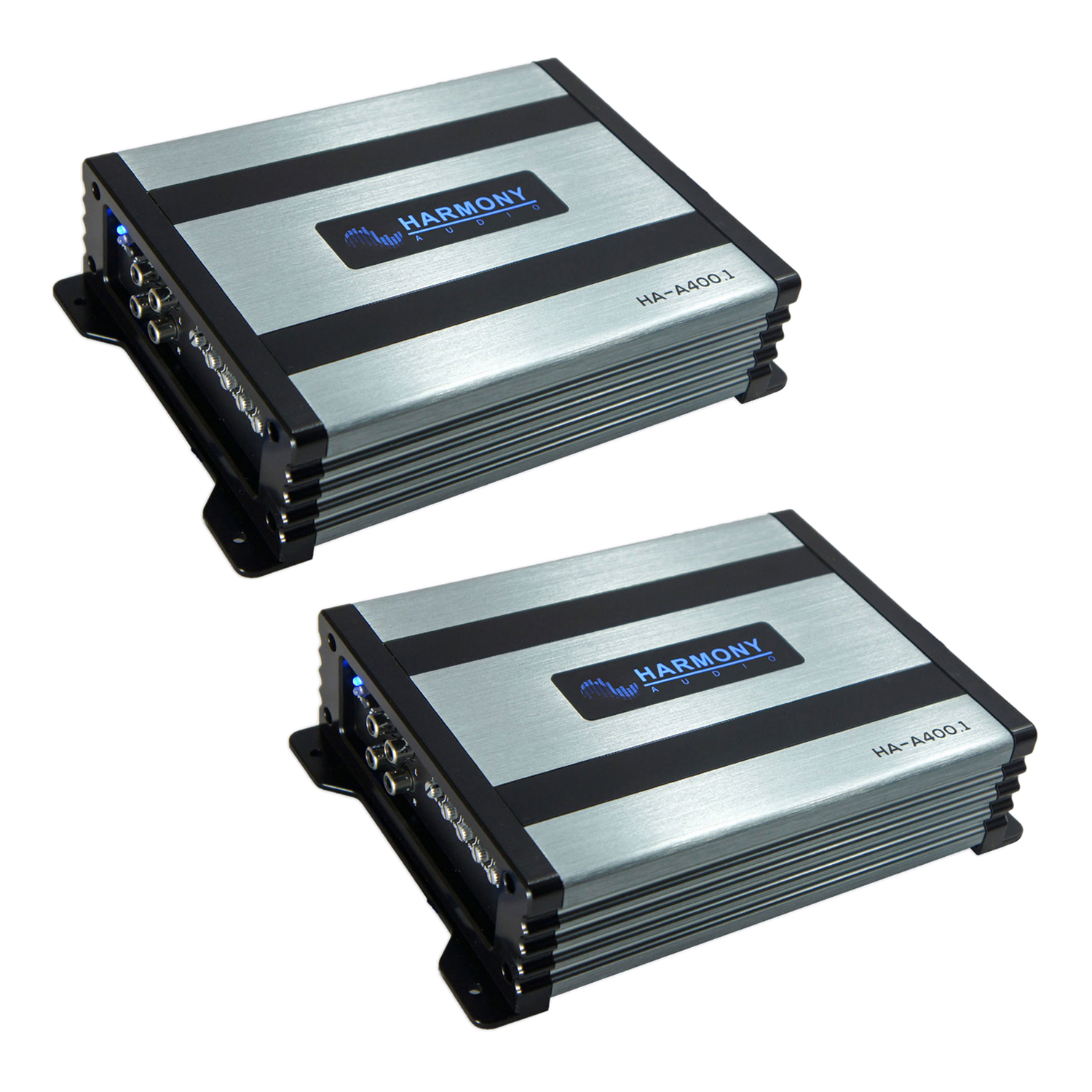 (2) Harmony Audio HAA400.1 Car Class D Amp Mono Sub Amplifier w/ Bass