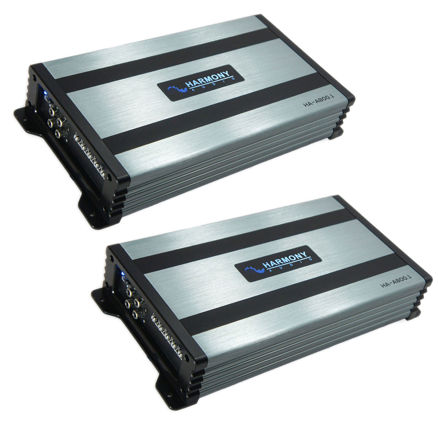 (2) Harmony Audio HAA800.1 Car Class D Amp Mono Sub Amplifier w/ Bass Remote eBay
