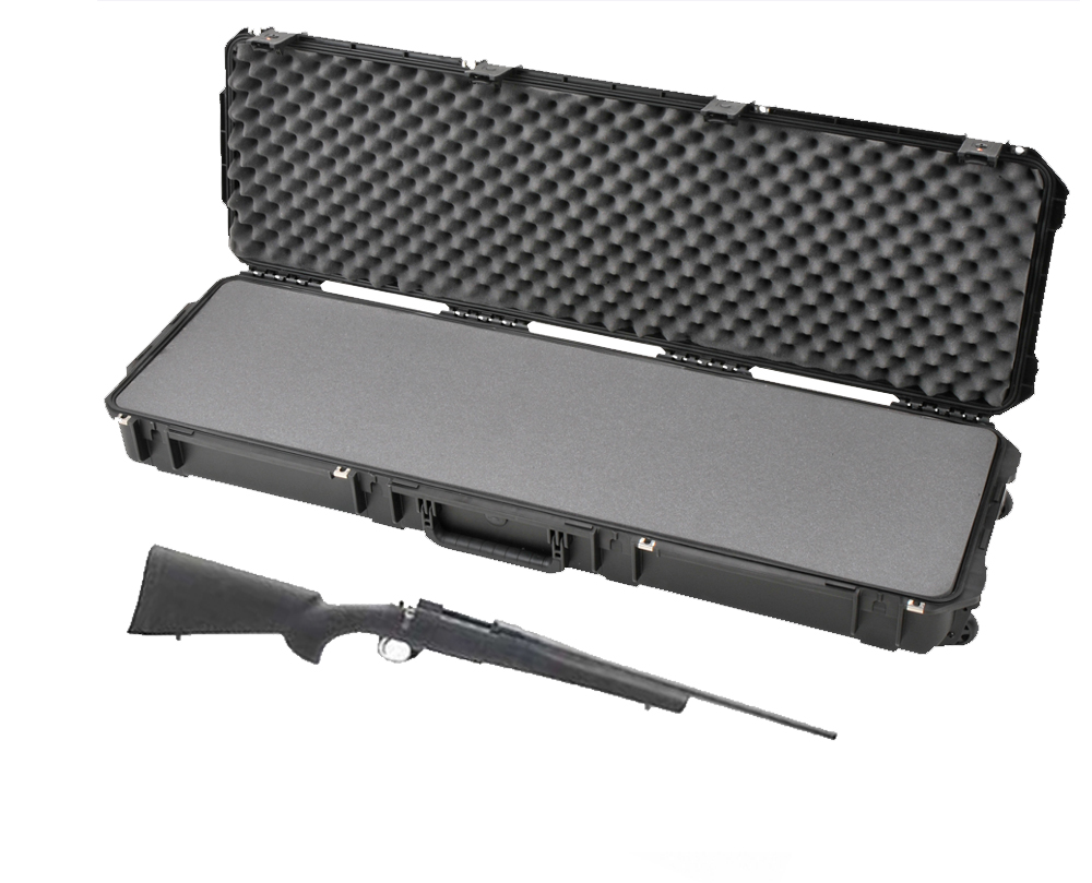 SKB 3I50146BL Waterproof Plastic Molded 50.5" Gun Case for Howa Bolt