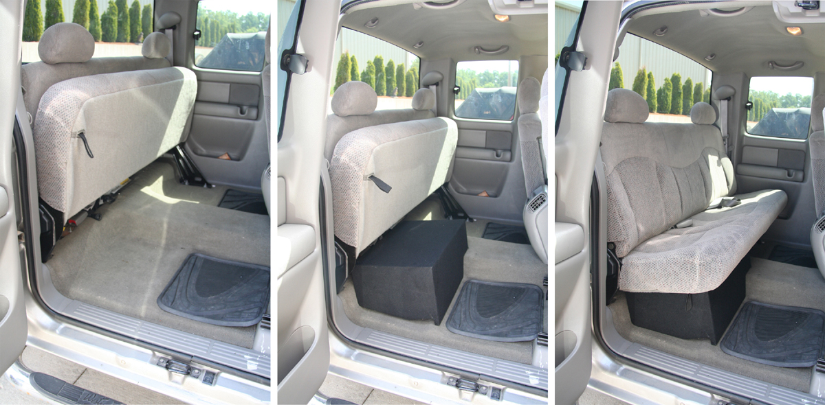 Custom Gmc Sierra 1999-06 Truck Single 12 Subwoofer Enclosure Bass