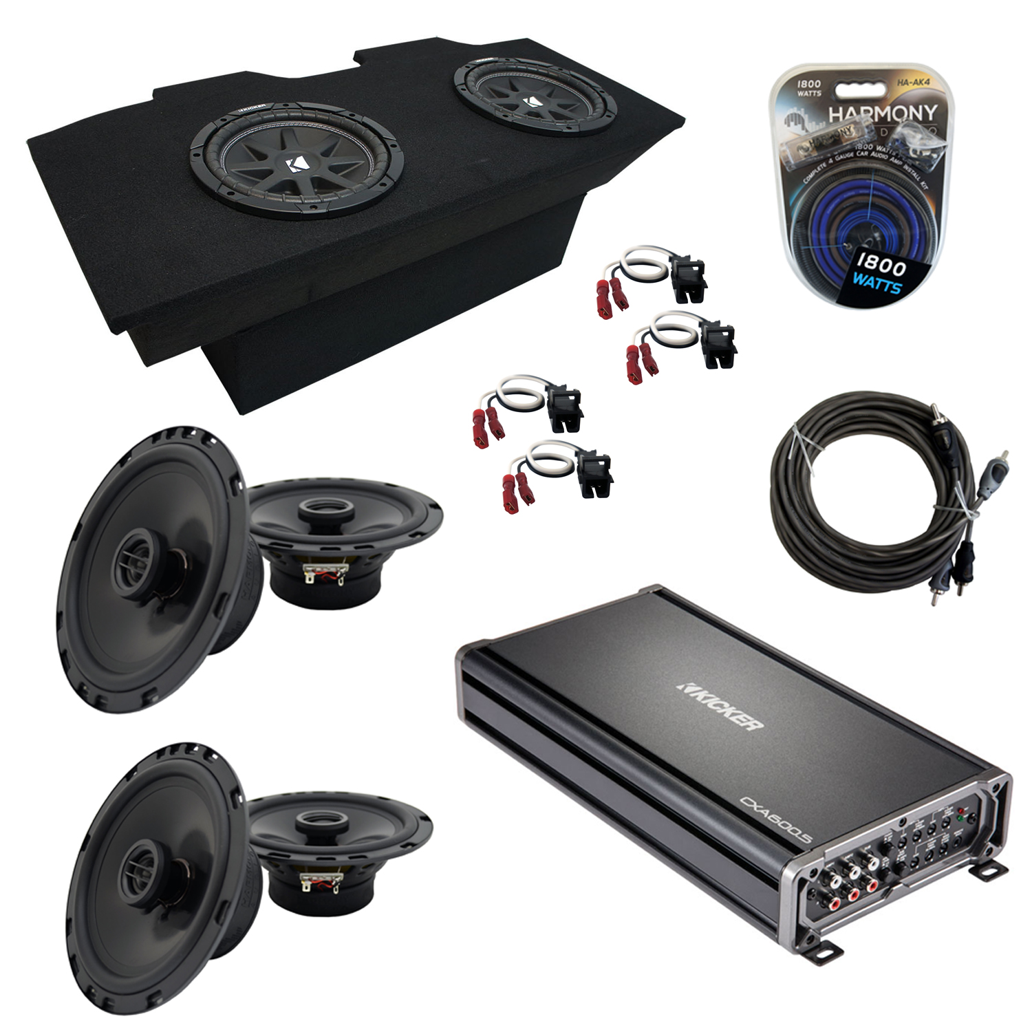 kicker subwoofer and amp packages