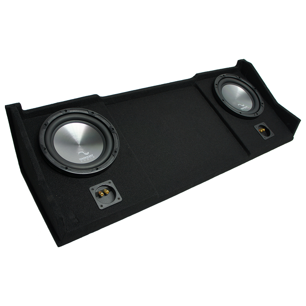 1998-2001 Dodge Ram Ext Club Quad Truck Harmony A102 Dual 10" Sub Box